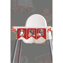 Neşeli Günlerim Itfaiye Temalı One Banner *kalın Kağıt