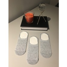 Ays Socks Boutique 3'lü Gri Kadın Babet Çorap
