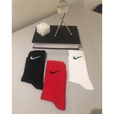 Ays Socks Boutique 3'lü Pamuklu Tenis Boy Kolej  Çorap