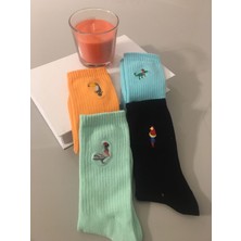 Ays Socks Boutique 4'lü Unisex Desenli Kolej Çorap (Extra Soft)