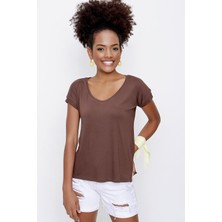 Tena Moda Erkek Lacivert Melanj Bisiklet Yaka K Fashion Baskı Tişört