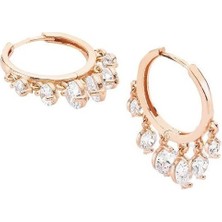 Küçük Boy Shakira Roze Gümüş Küpe