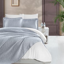 Schafer Shine Yatak Örtüsü Seti 3 Parça Indigo