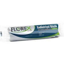 Florex Endüstriyel Büyük Çöp Torbası Yıldız Katlama - 25 Rulo