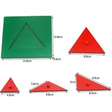 Xinh Montessori Matematik Oyuncak Ahşap Üçgen Ayrıştırma Bulmacalar Geometrik Üçgen Bilişsel Oyuncaklar Çocuklar İçin Erken Öğrenme Okul Öncesi | Matematik Oyuncakları (Yurt Dışından)