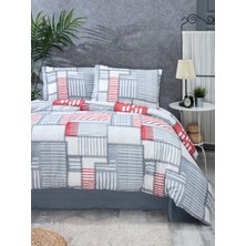 Tabu Home Patchwork Antrasit Gri Tek Kişilik Nevresim Takımı