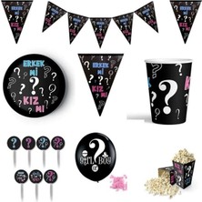 Çıtı Pıtı Store Cinsiyet Belirleme Partisi Kız Parti Seti 8 Kişilik