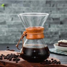 Xinh 400 ml Dayanıklı Cam Kahve Makinesi Kahve Pot Üzerinde Dökülme Espresso Italyan Kahve Makinesi Paslanmaz Çelik Filtre Moka Pot | Kahve Kapları (Yurt Dışından)