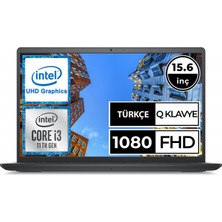 Dell Inspiron 15 3511 i35111015_U06 Intel Core i3 1115G4 8 GB 512 SSD Windows 10 Home 15.6" FHD Taşınabilir Bilgisayar