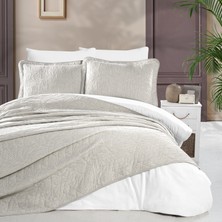 Schafer Shine Yatak Örtüsü Seti 3 Parça Bej