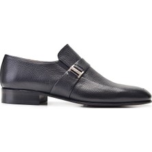 Nevzat Onay Siyah Klasik Loafer Kösele Erkek Ayakkabı -11889-