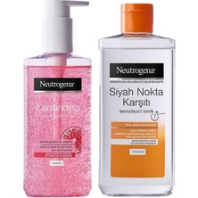Neutrogena Yüz Yıkama Jeli Pembe Greyfurt 200 ml ve Siyah Nokta Temizleyici Tonik 200 ml