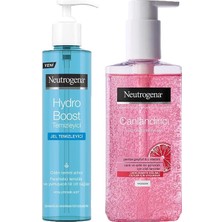 Neutrogena Hydro Boost Water Gel Temizleyici 200 ml ve Yüz Yıkama Jeli Pembe Greyfurt 200 ml