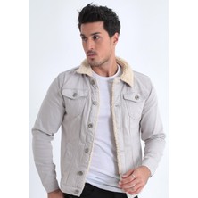 Comstarmoda Erkek Içi Kürklü Kot Ceket