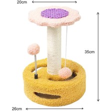 Kedi Tırmalama Çerçevesi Küçük Kedi Tırmalama Tahtası Yaratıcı Güneş Çiçeği Sisal Kedi Atlama Platformu