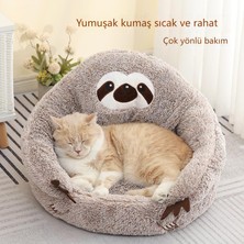 Evcil Hayvan Kumu Kabarık Yumuşak Kış Peluş Kedi Yatağı(Yurt Dışından)