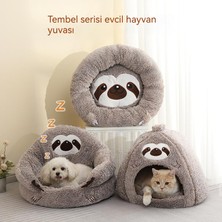 Evcil Hayvan Kumu Kabarık Yumuşak Kış Peluş Kedi Yatağı(Yurt Dışından)