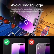 Dexmon iPhone 14 Plus Ekran Koruyucu 5d Tam Kaplayan Temperli Cam Yüksek Kalite Hd Uzun Ömürlü