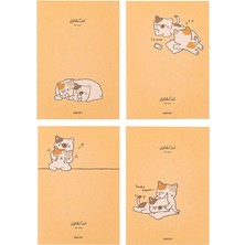 Deli Little Cat Sewing Notebook Çizgili A5 40YP. FA540