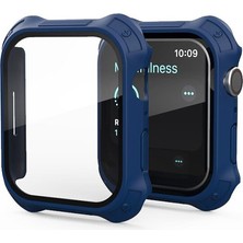 AktarMobile Apple Watch 8 41 mm Uyumlu Ekran Koruyucu Anti-Shock Kasa Koruma Mat Tasarım Tüm Gövde Kapak