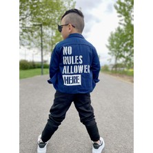 Melody Lacivert Ceketli 3 Parça Gabardin Denim Set