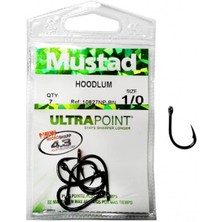 Mustad Olta Iğnesi 10827 Npbn 5 Li Metalik Siyah No:5-0