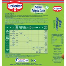 Dr. Oetker Glutensiz Mısır Nişastası - 150 Gr.