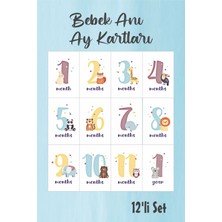 Neşeli Günlerim Bebek Aylık Fotoğraf Çekim Anı Kartı ( Forest )