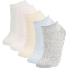 DeFacto Kadın 5'li Pamuklu Patik Çorap N0579AZNS