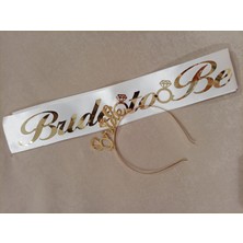 Newin Style Altın / Gold Renk Bride To Be Kuşak ve Taç Seti