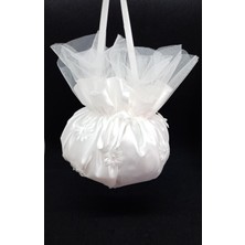 Newin Style Papatya Desenli Incili Gelin Takı Kesesi -Düğülükkese3