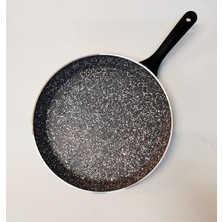 Evita Bio Granit 26 cm Tek Kulp Gri Omlet Yağ Yumurta Pişirme Tava