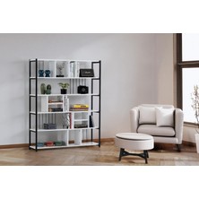 Dekorazi Mira Kitaplık Beyaz