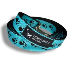 Leash Shop -Turkuaz-Siyah- Köpek Göğüs Bel Tasma Takımı Xxl Beden (75-85 cm)