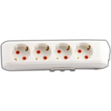 Viko Multi-Let Dörtlü Priz Topraklı Çocuk Korumalı Klemensli