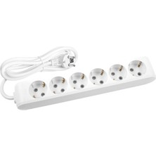 Viko Multi-Let Altılı Priz Topraklı Kablolu Çocuk Korumalı 2 Metre