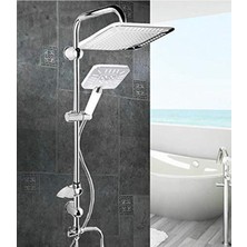 Elmina Armatür Beyaz Krom Lüx Robot Duş Seti