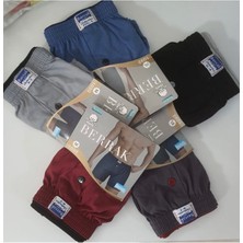 Berrak 1099 Düğmeli Erkek Penye Boxer 6'lı