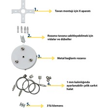 Pamir Galaksi O Çember Tipi Sarkıt LED Armatür Ø620MM, 39W