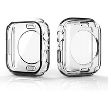 AktarMobile Apple Watch 6 Se 5 4 3 40 mm Uyumlu Ekran Koruyucu 360° Kasa Koruma Tüm Gövde Kapak Darbe Emici