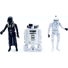 PopŞeker Star Wars Darth Vader, Stormtrooper, Chewbacca, R2-D2, C-3po Yıldız Savaşları Karakterleri Seti