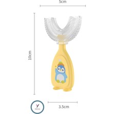 Yayke 0-6 Yaş Bebek Diş Fırçası Çocuk Diş Ağız Bakımı  Fırçası Bebek Diş Kaşıyıcı Diş Fırçası (Sarı)