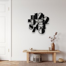 Dekadron Rakamlı Metal Duvar Saati