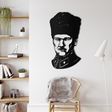 Dekadron Atatürk Kalpaklı Metal Duvar Dekoru