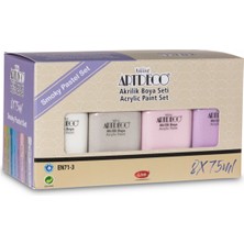 Artdeco Akrilik Boya 8x75ml Pastel Smoky Renkler Set