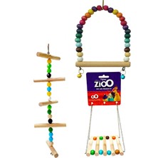 Alya Pet World Muhabbet Kuşu ve Papağanlar Için Salıncak Oyuncak Seti 3'lü