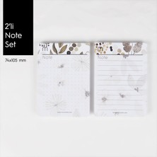 Munu Note Munuplanner -  Floral 2'li Note Set