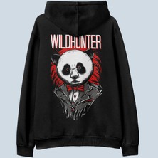 AyveGa Wild Hunter Siyah Oversize Unisex Kapüşonlu Sweatshirt Hoodie
