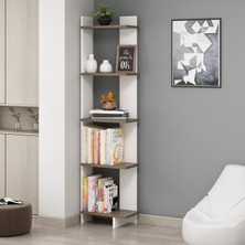 Dekorosso Unika Modern Dekoratif Köşe Kitaplık
