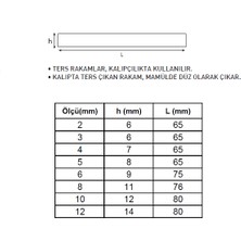 Masus Çelik Ters Rakam Takımı 2 -12 mm Arası